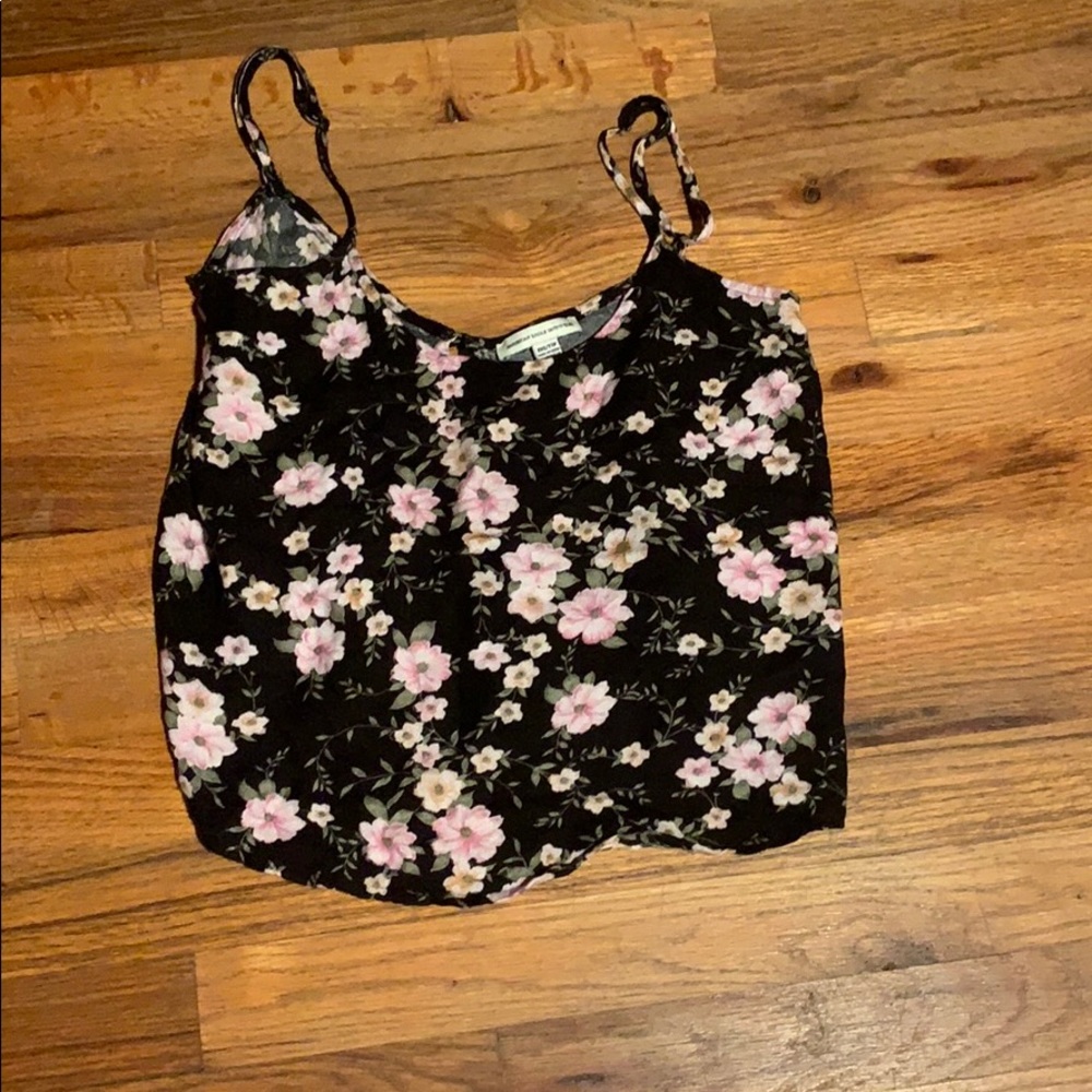 American eagle cropped floral top